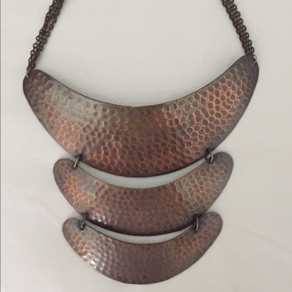 Free People tiered statement copper necklace